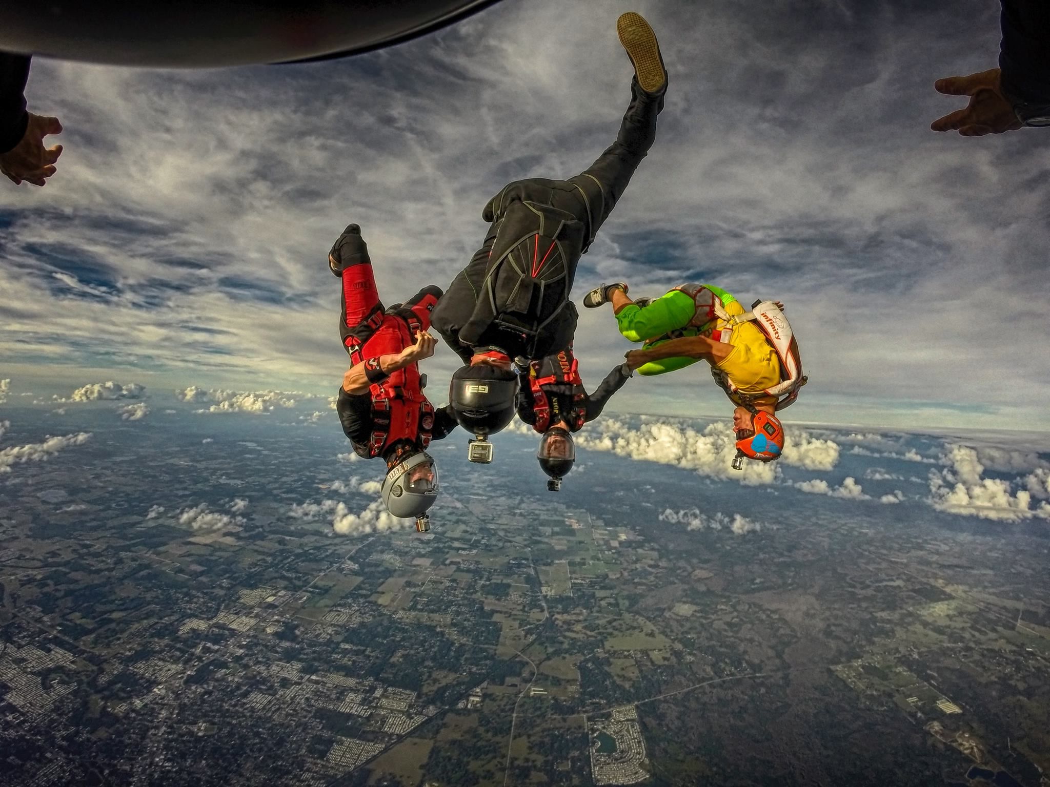 Ari enjoying some FF fun over Skydive City