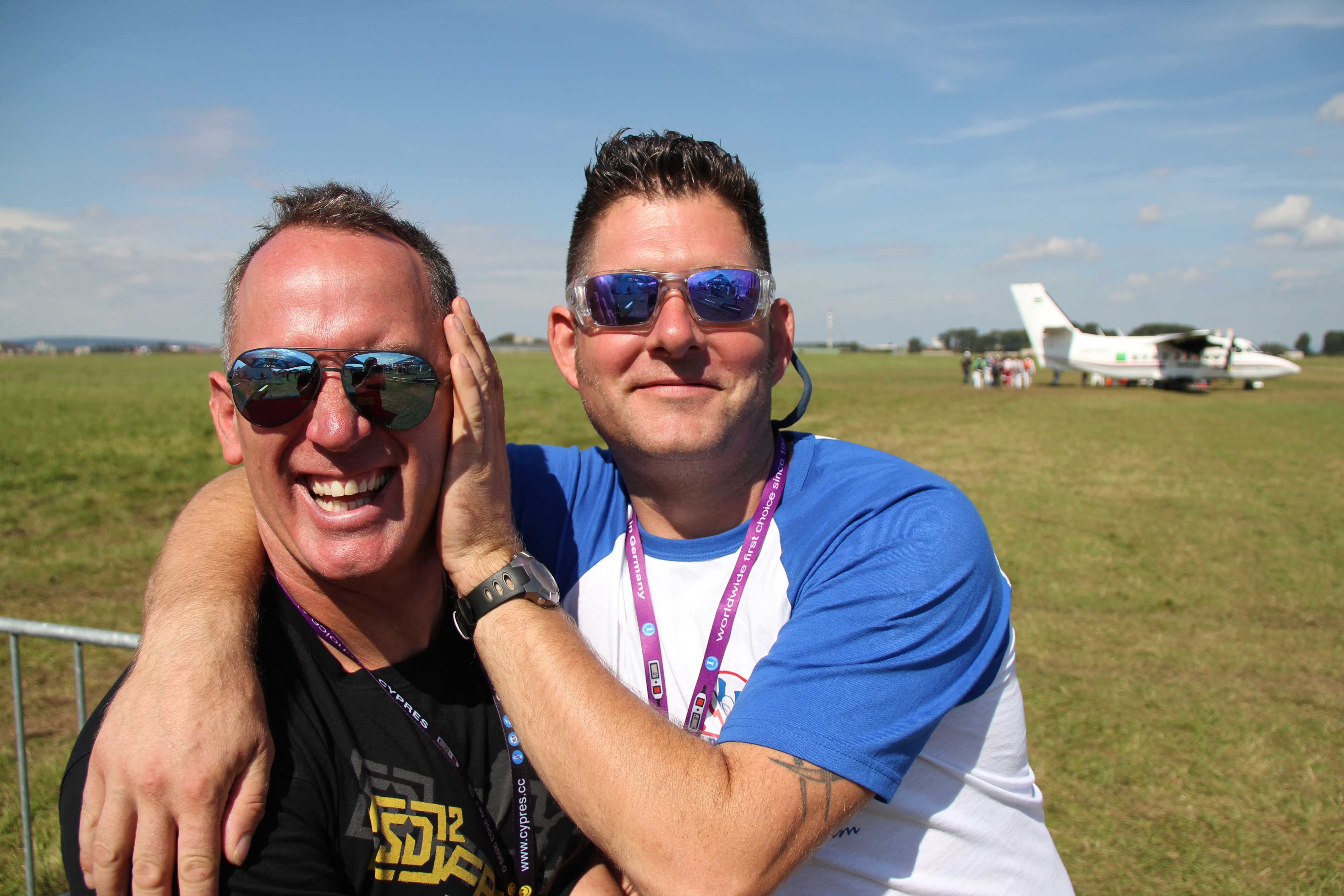 UK competitors Jason Bird and Lewis Young