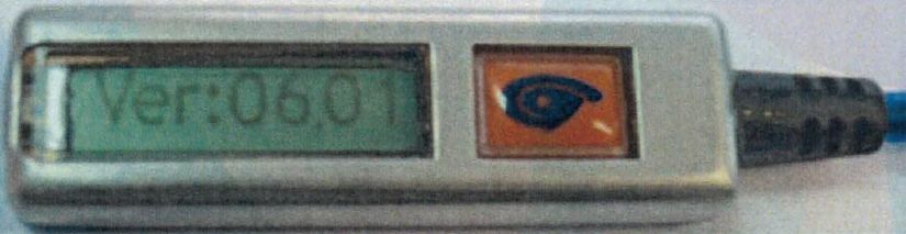Vigil display showing the firmware version (here 06.01)