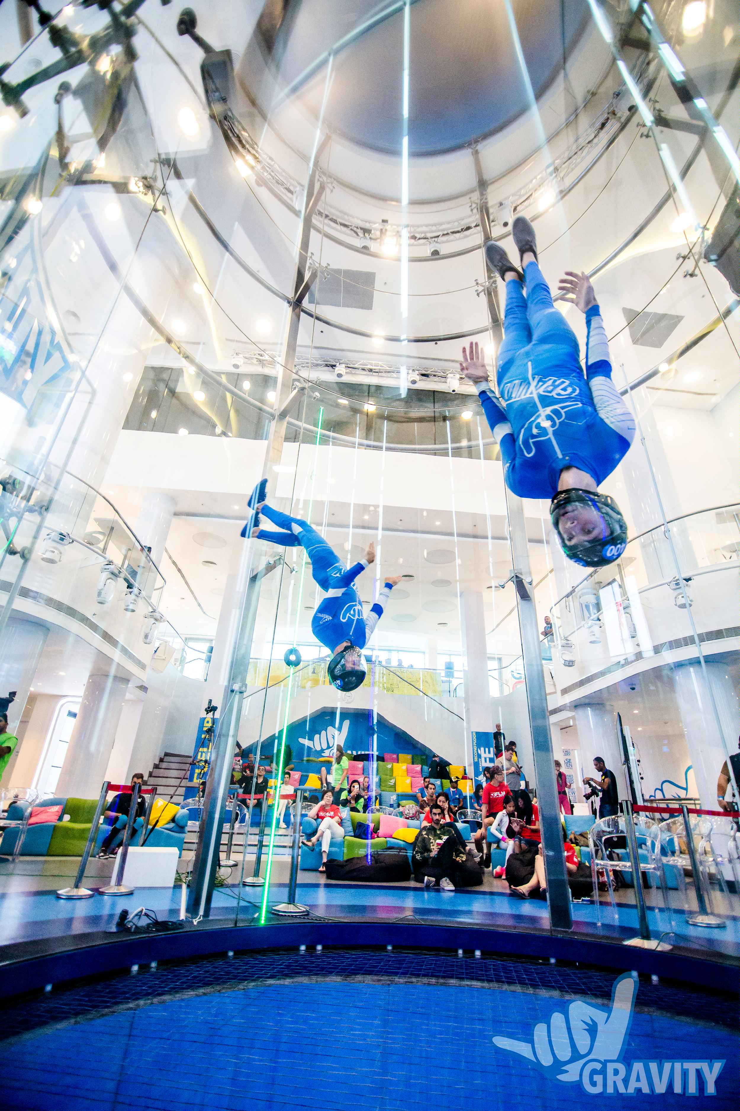 Ben and Garth, competing at Gravity's Flight Fighters competition – perfect prep for WCIS2018!