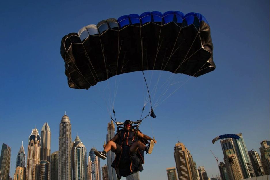 Pablo Hernandez landing his Horizon at Skydive Dubai