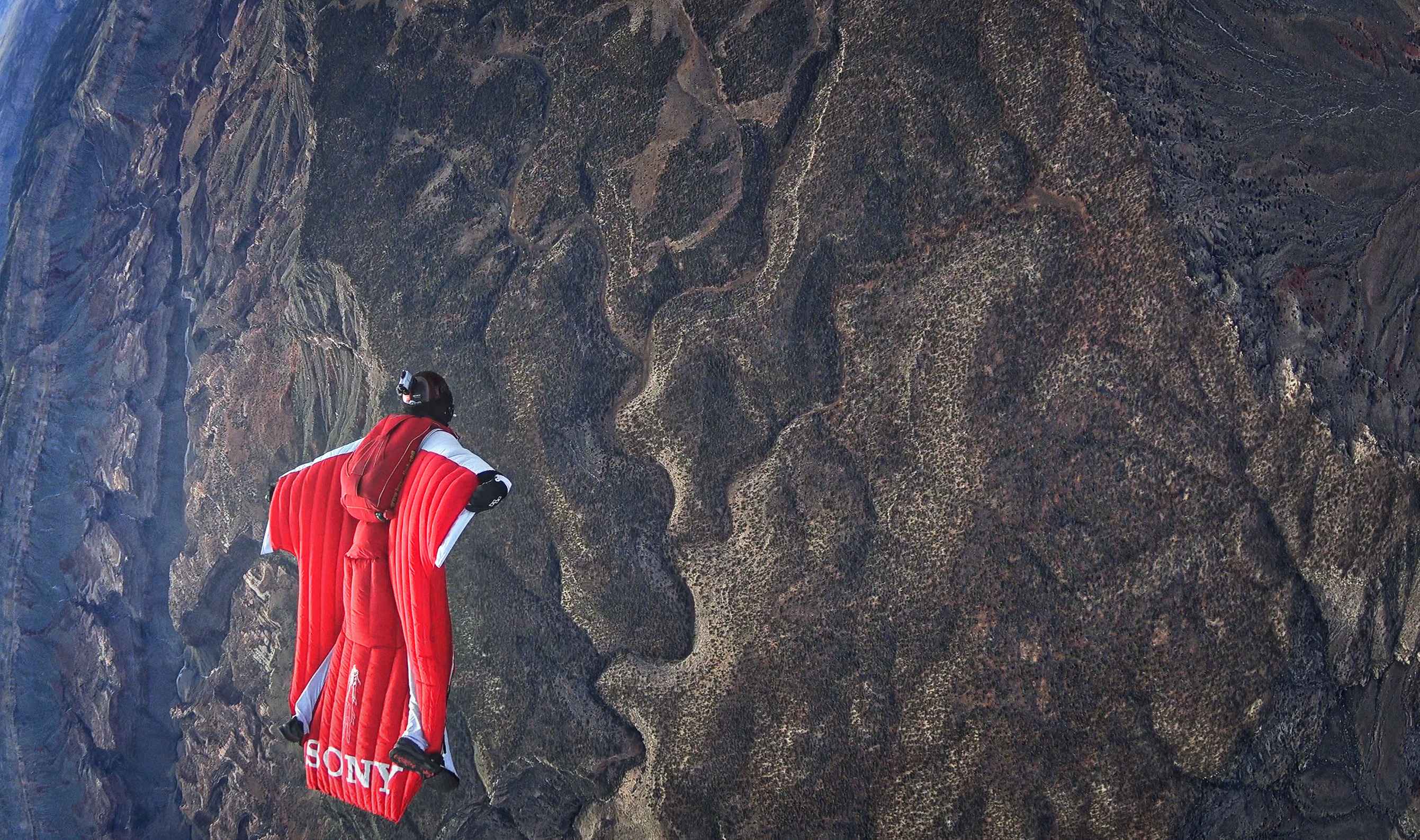 Glenn Singleman over the canyon