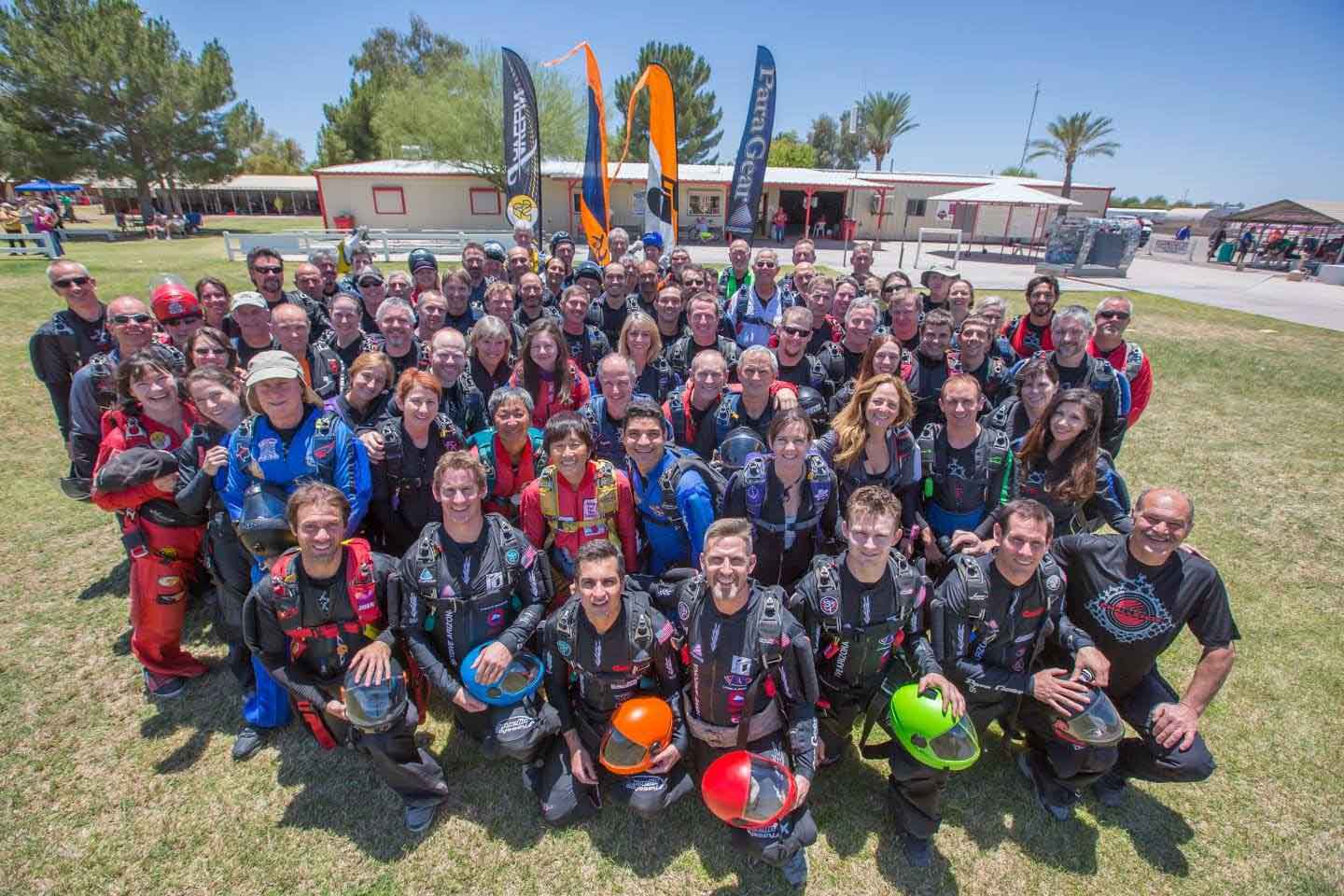Arizona Challenge participants 2016, with Airspeed in the foreground