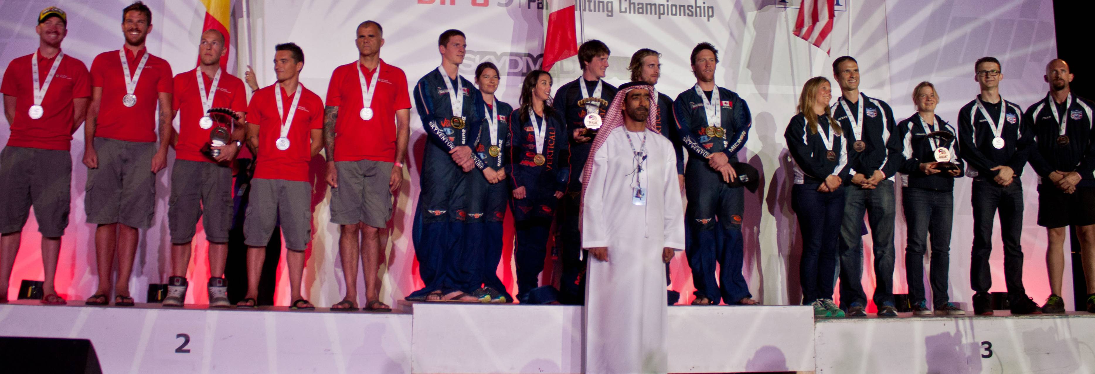 4-way open podium