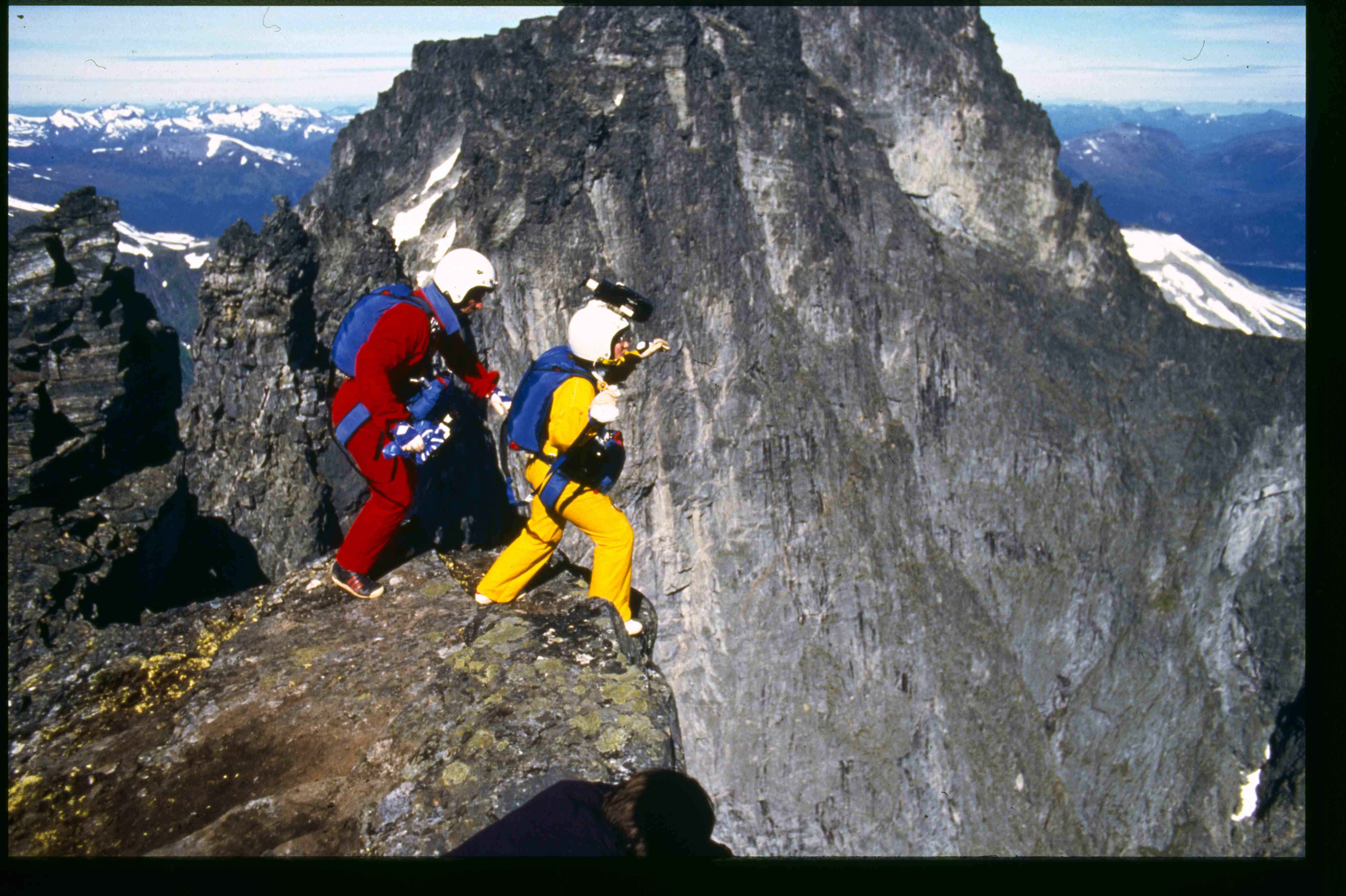 Carl & Jean jump Trollveggen, Norway '84 “Jean had a natural affinity for the air”– Carl