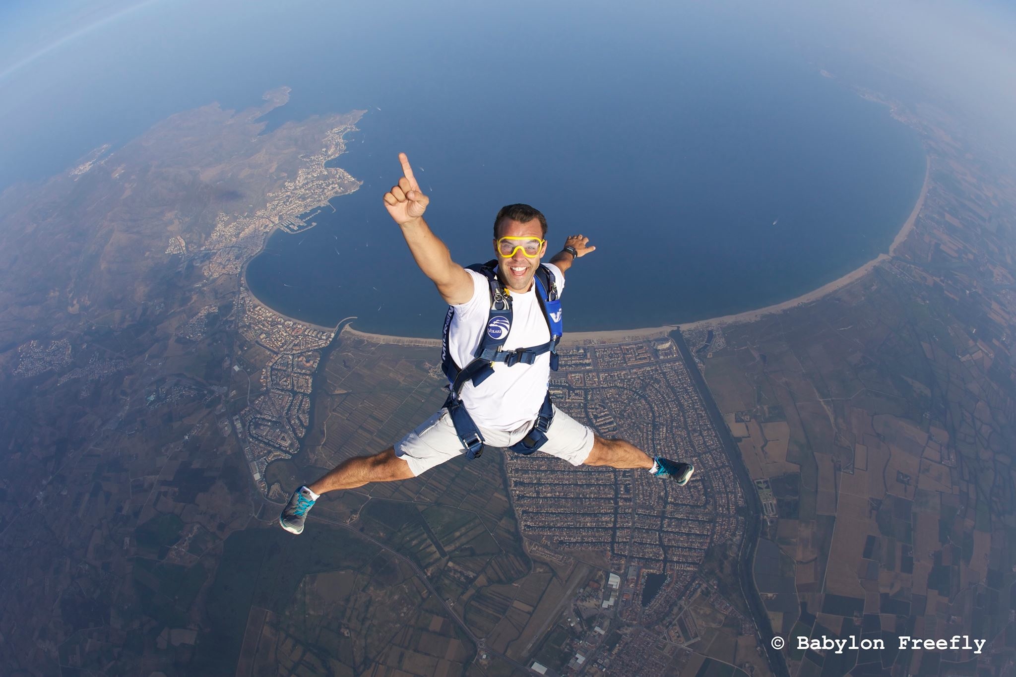 Alberto Fuertes over Empuriabrava