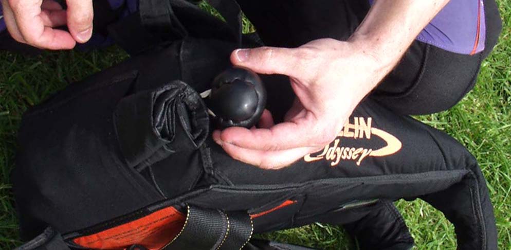 The WRONG way to pack, with the bulk at the outside