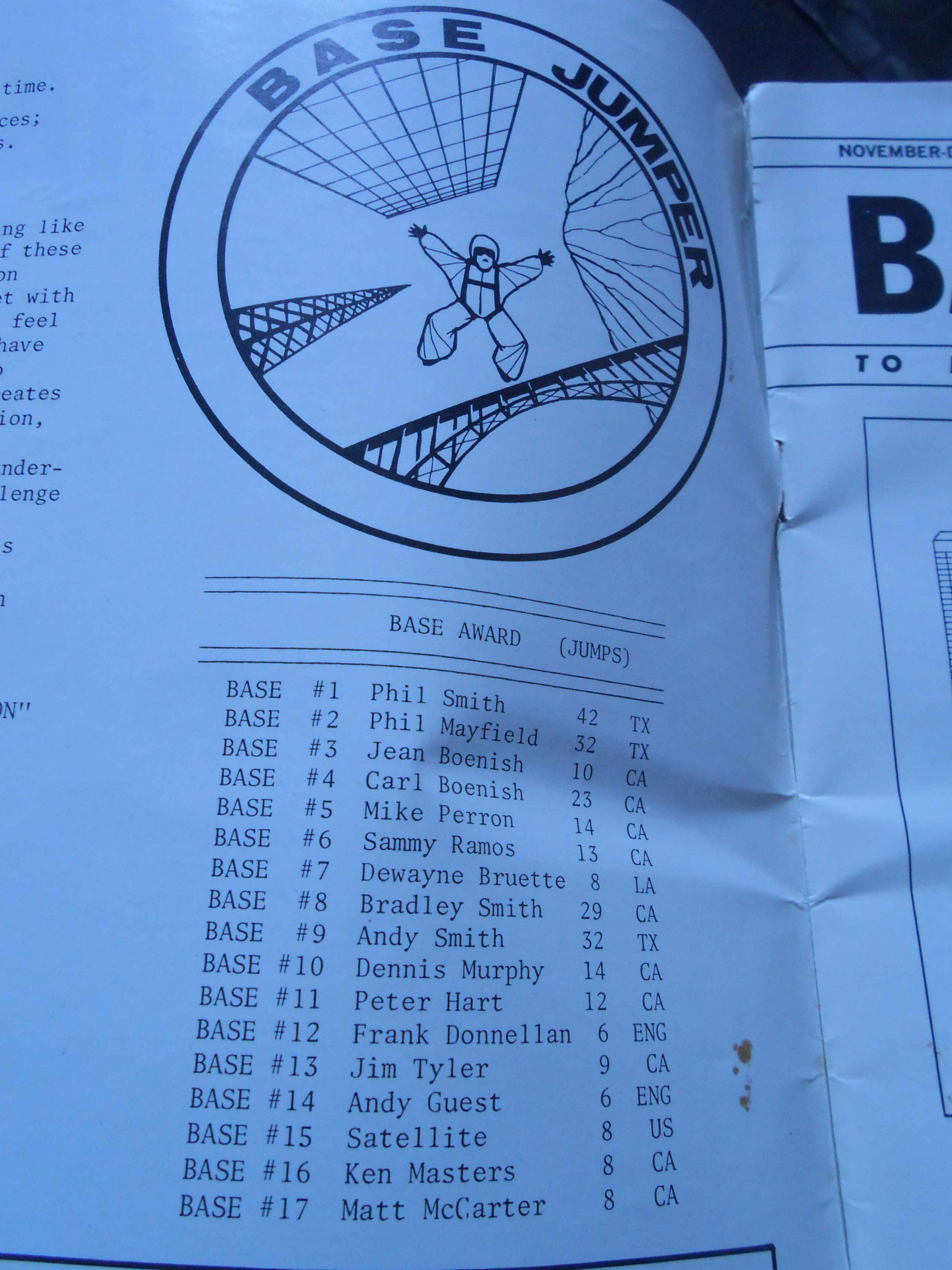 The first BASE numbers awarded