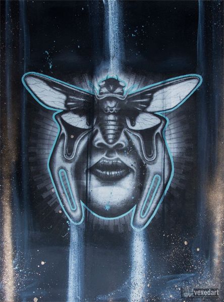 Cicada Eyes, representing the present