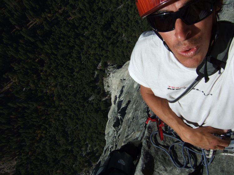 Matt climbing the Nose of El Capitan