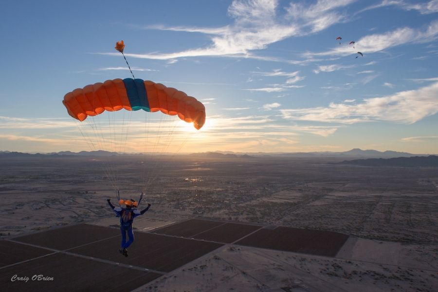 The view over another dropzone will be worth the trouble!