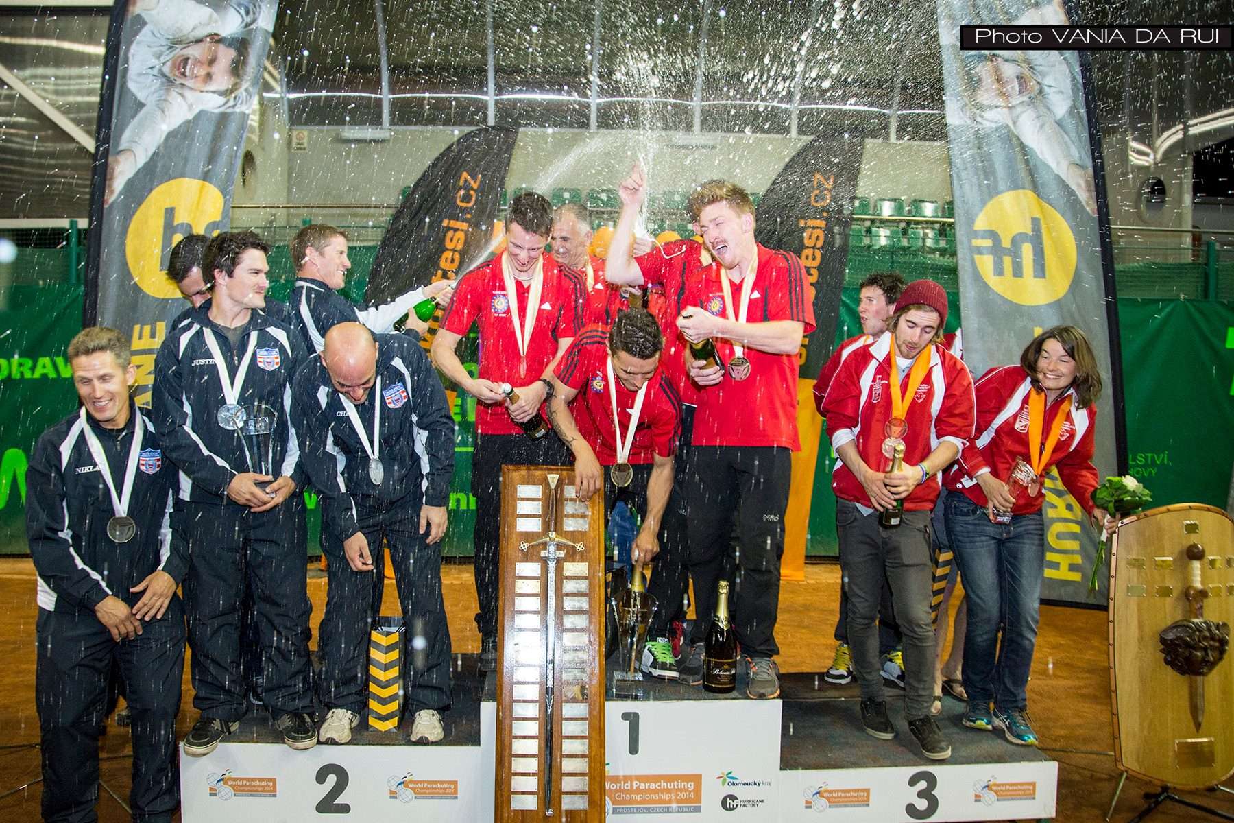 Open 4-way podium, WPC, Prostejov, 2014 – Hayabusa 1st, Airspeed 2nd, Evolution 3rd.