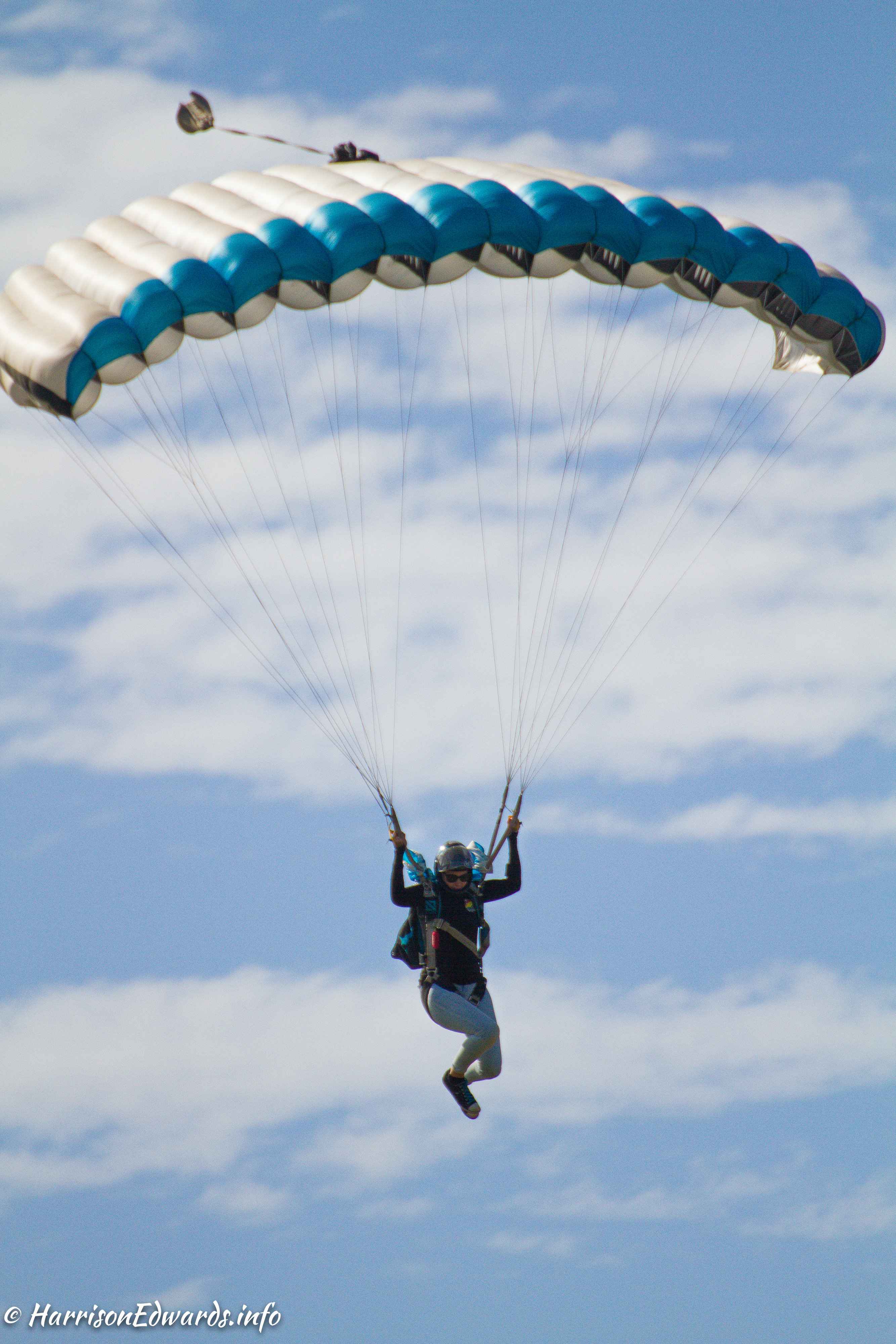 Jill Grantham under her Safire 3