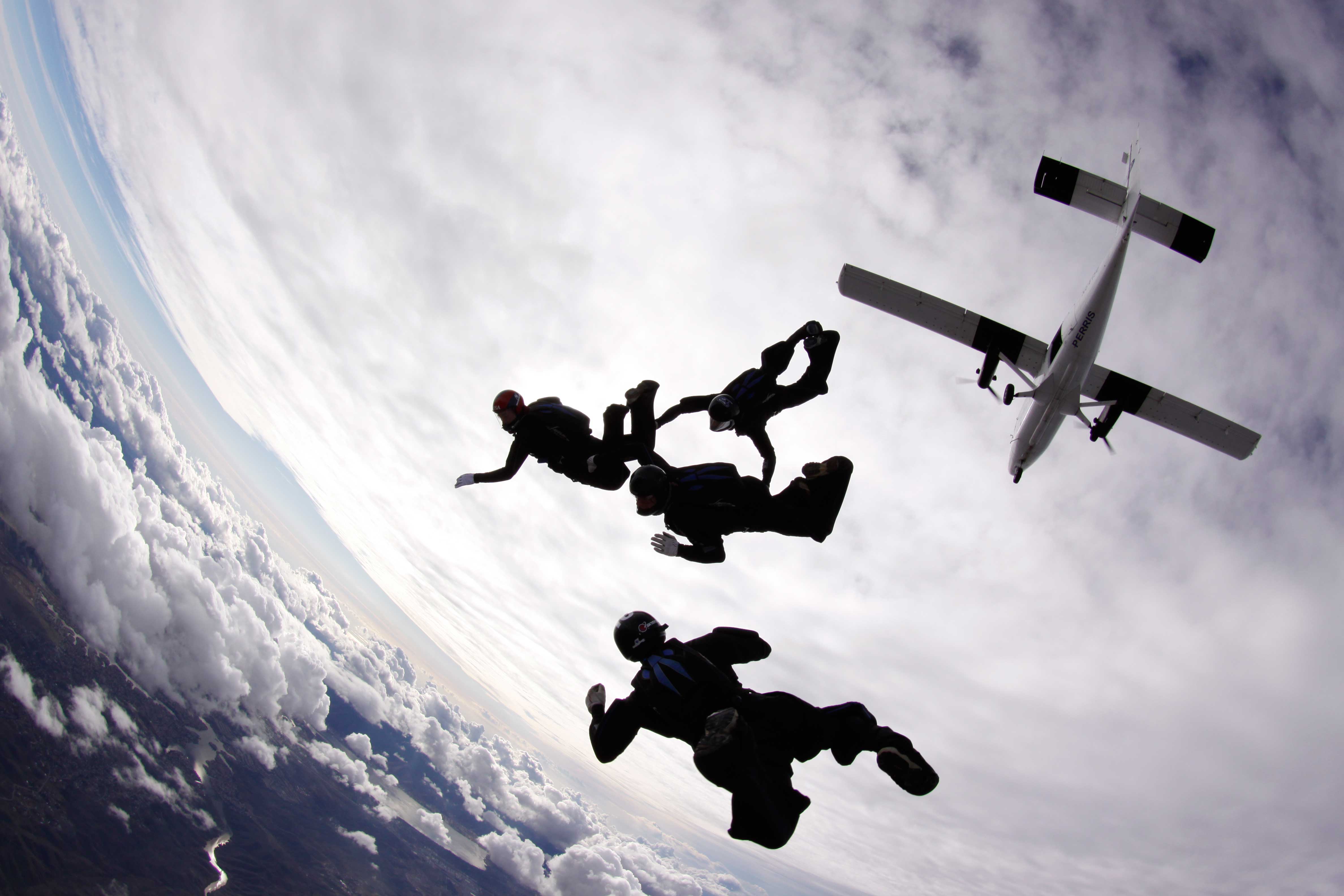 Perris Fury training over Skydive Perris
