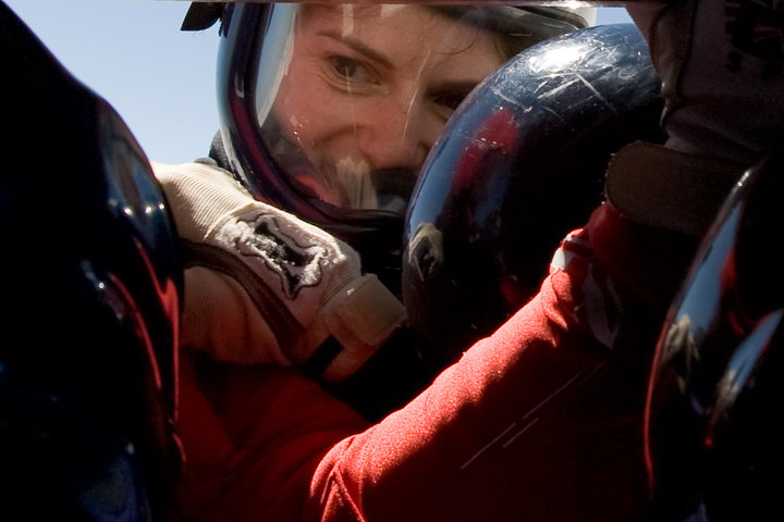 Laura on exit – Mentally focussed and ready for anything!