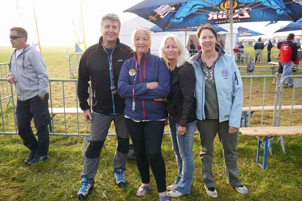 Speed judges Arnold Hohenegger, Kate Charters, Ange Like and Elisabet Mikaelsson