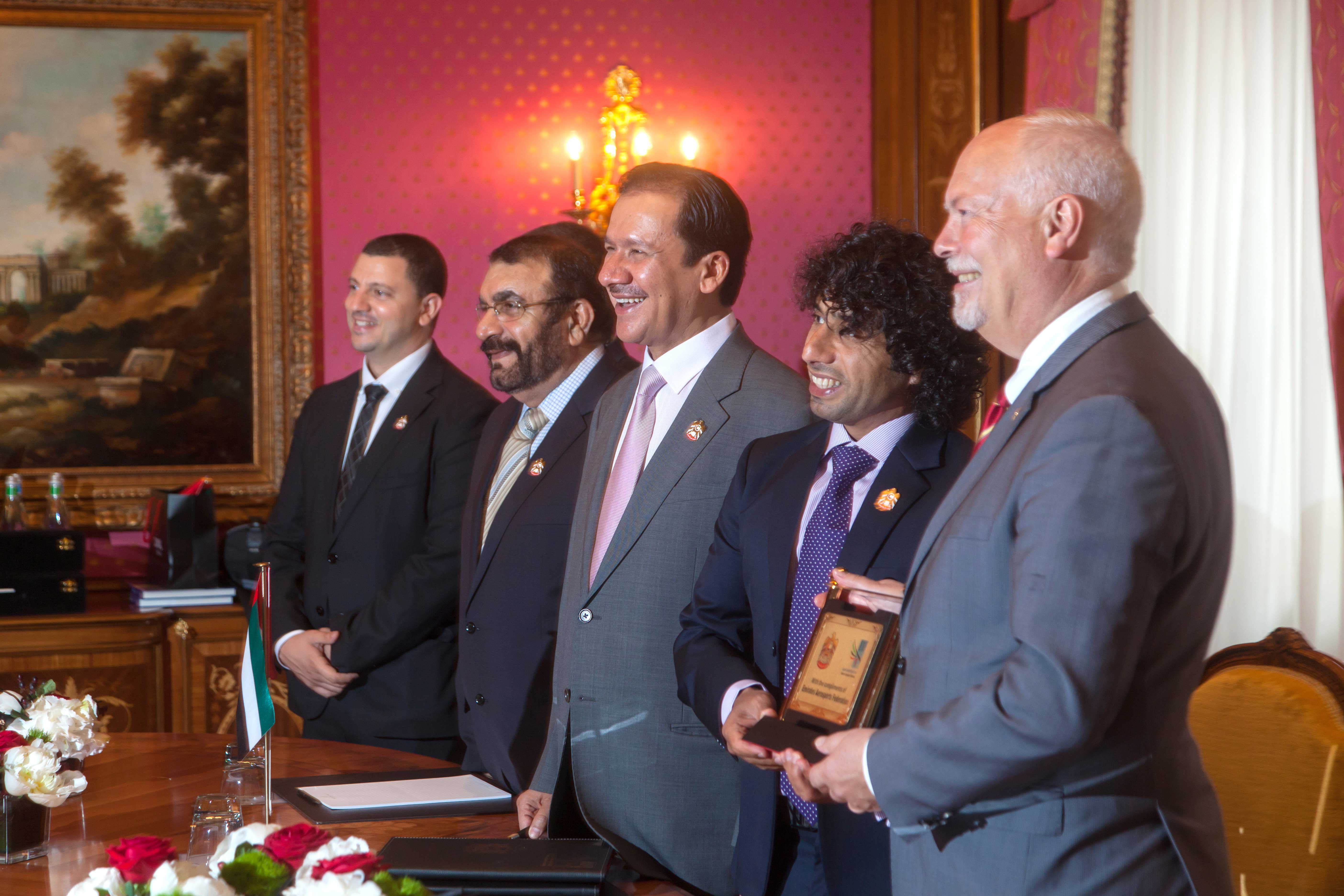 Rami Al Nabulsi, Mohammad Yousif, Nasser Al Neyadi & FAI officials