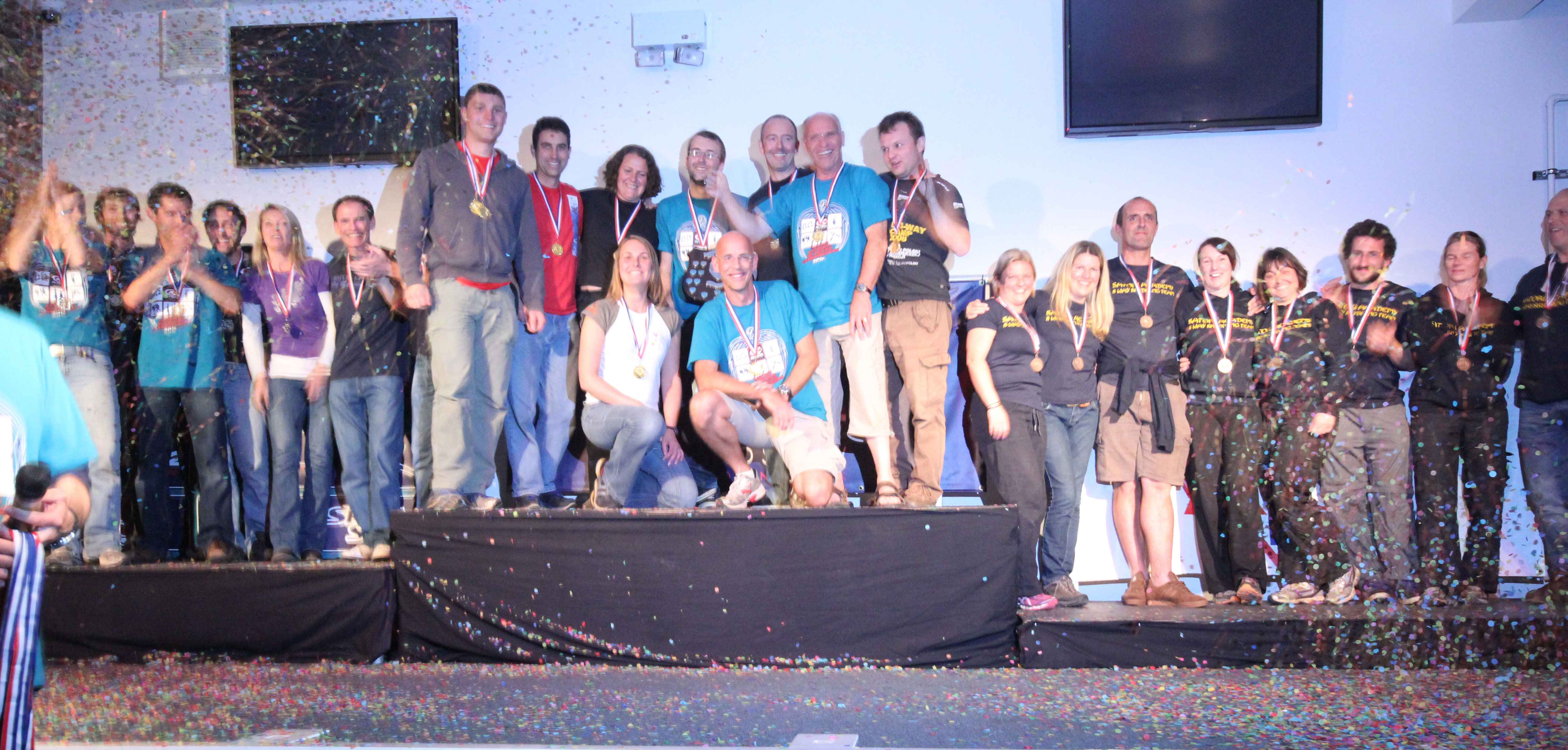 Intermediate podium