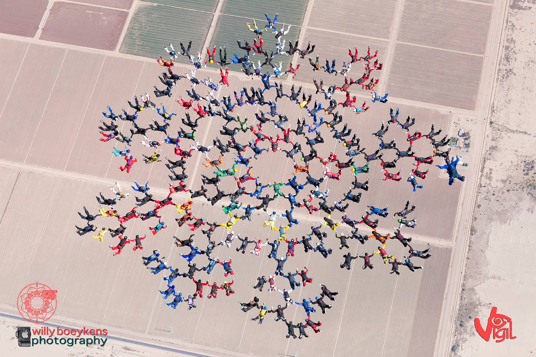 First point, 217-way World Record
