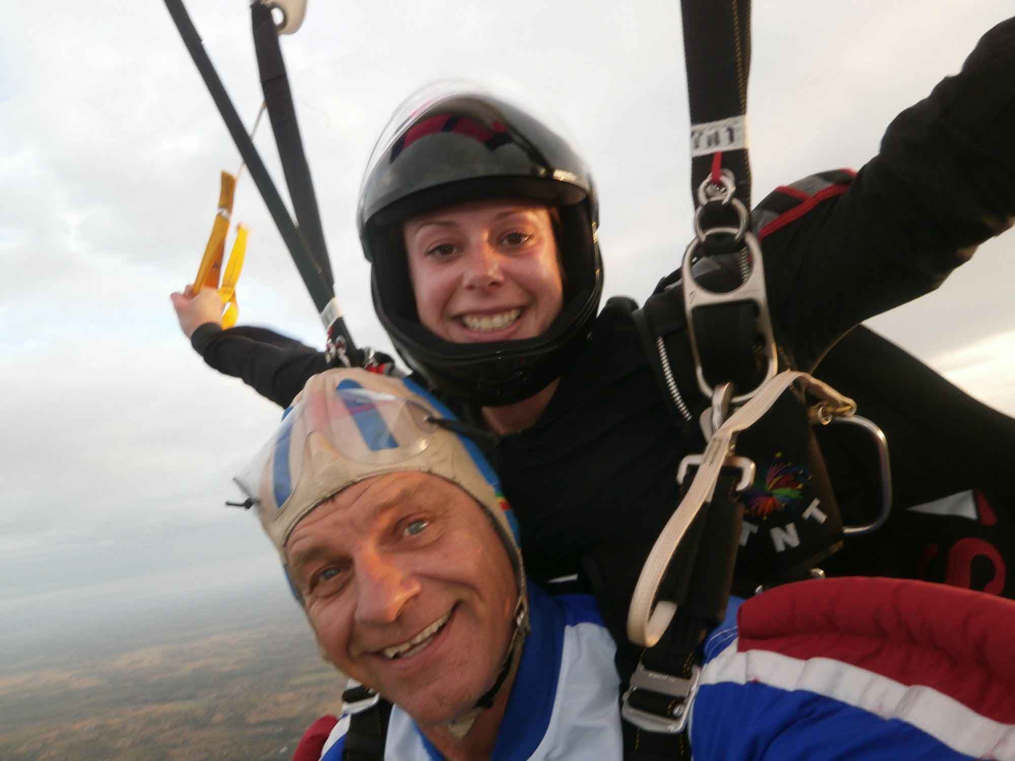 Selfie during a tandem course