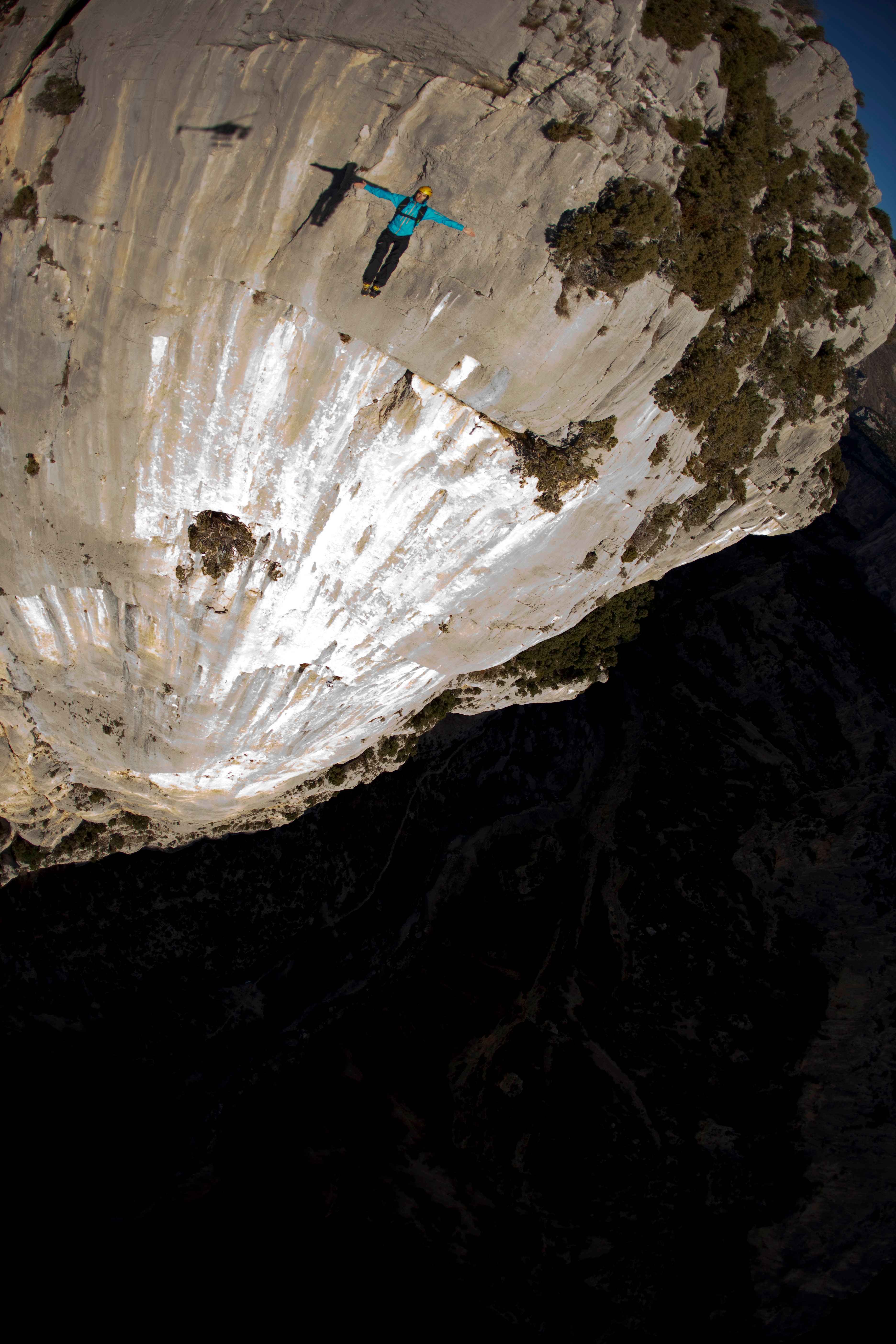 Matt jumping in Gorges du Verdon