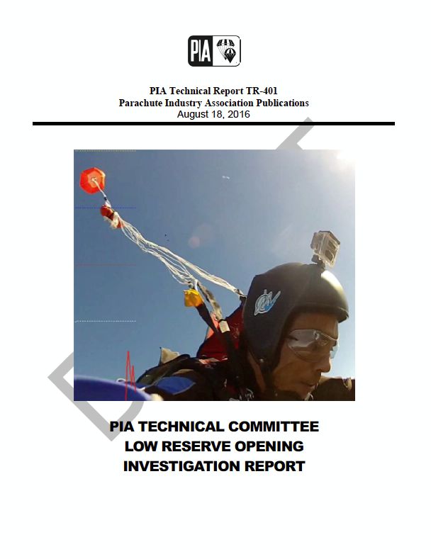 PIA Technical Committee LRO Report, 2016