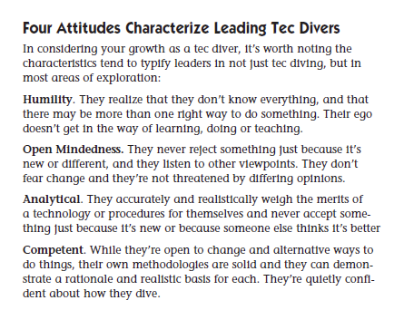 Quoted from the PADI TecRec 'Tech Deep Diver Manual'