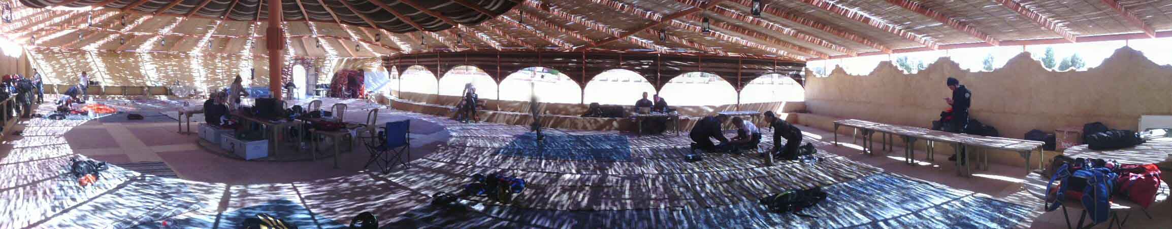 Temporary drop zone headquarters