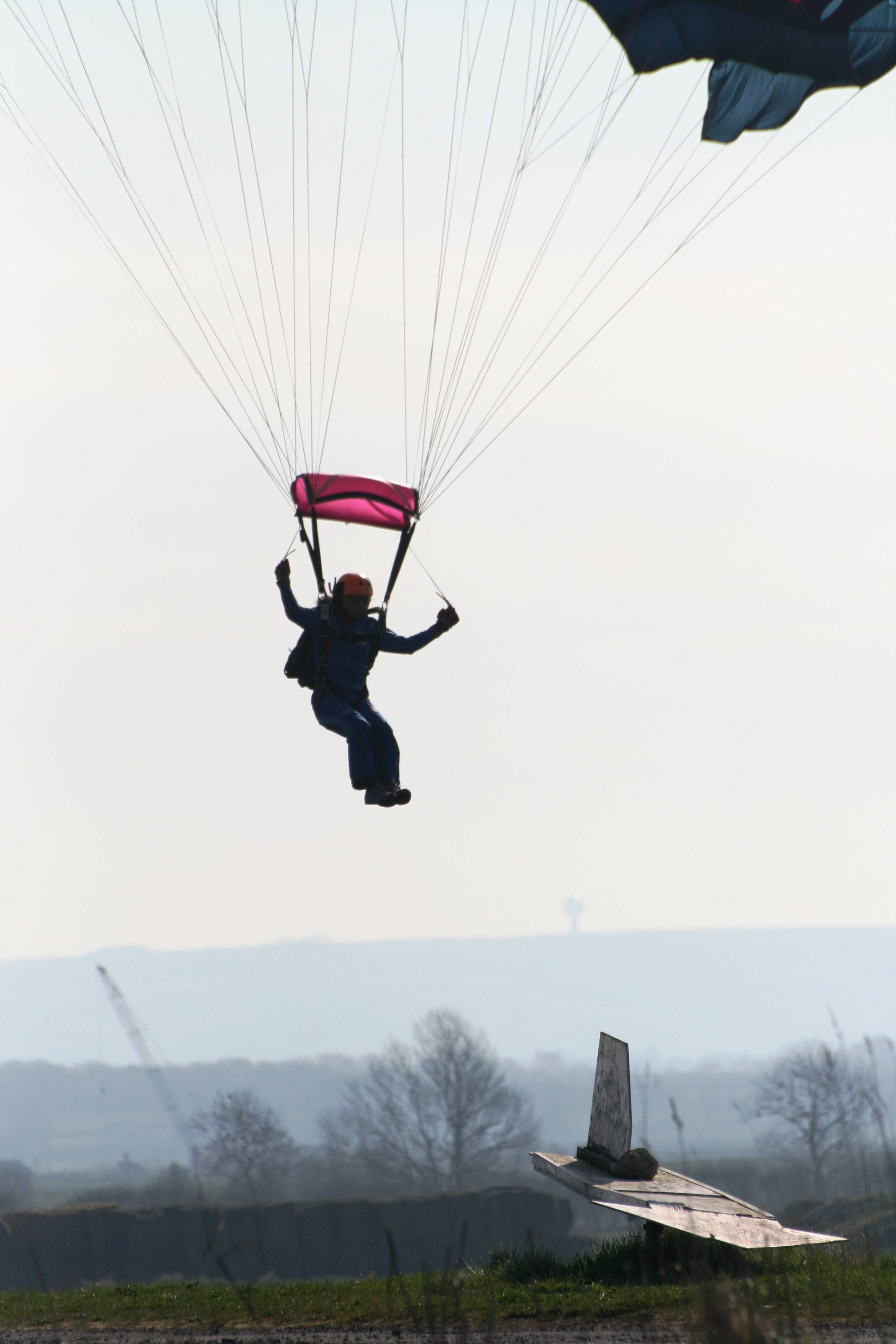 Watch others at the landing area before you get in the air