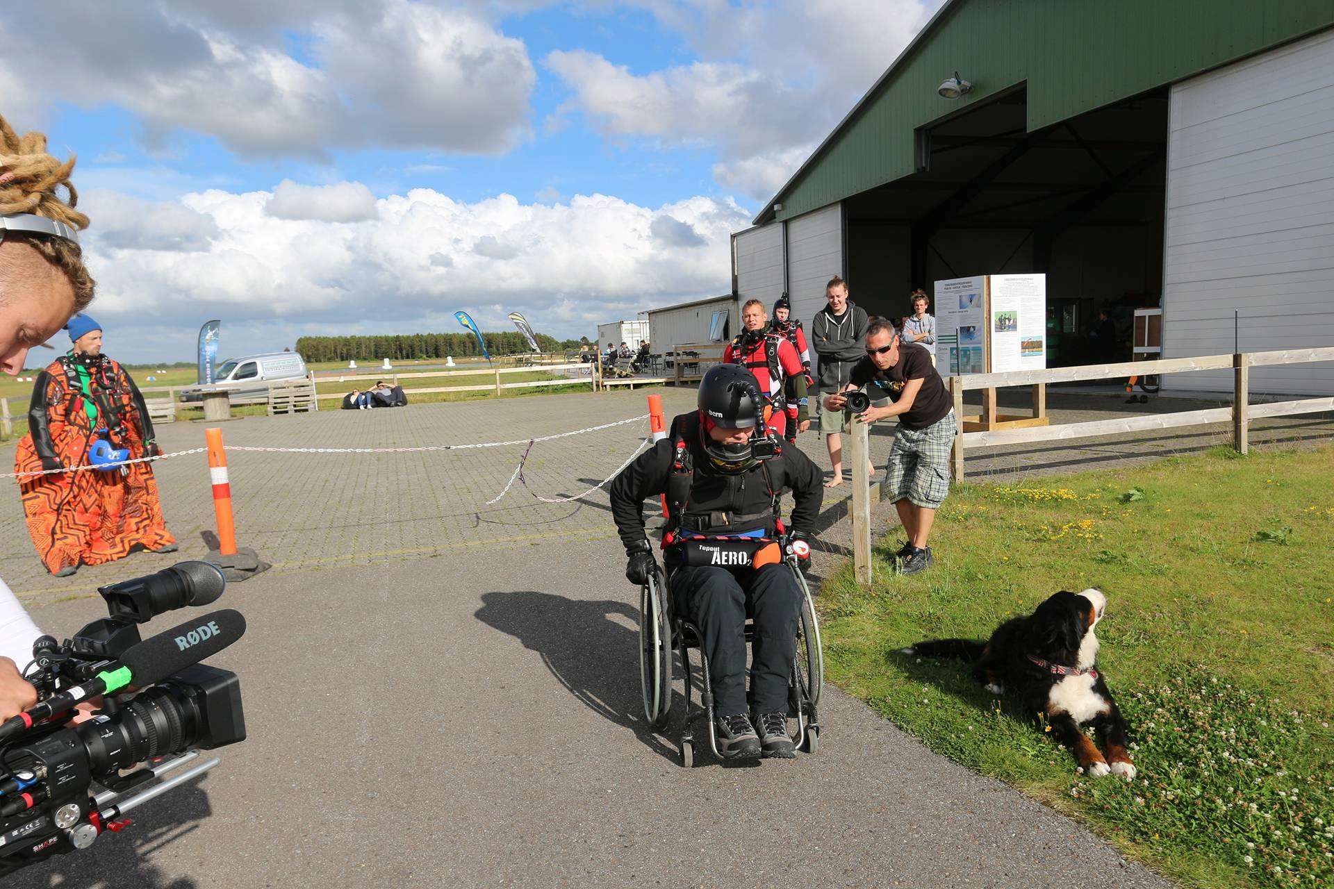 Carl Roland about to do his first HALO jump
