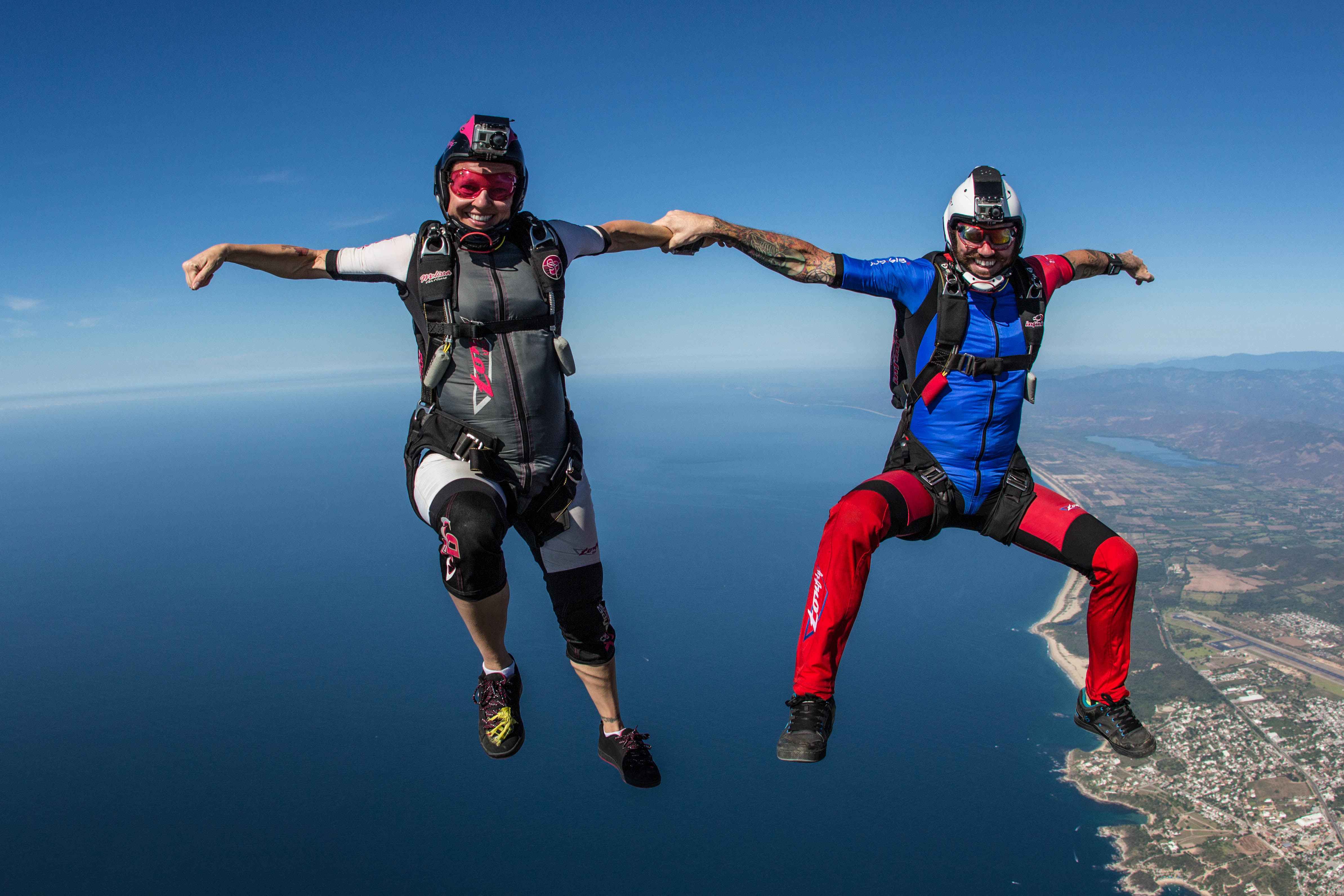 Melissa and Ben over Mexico