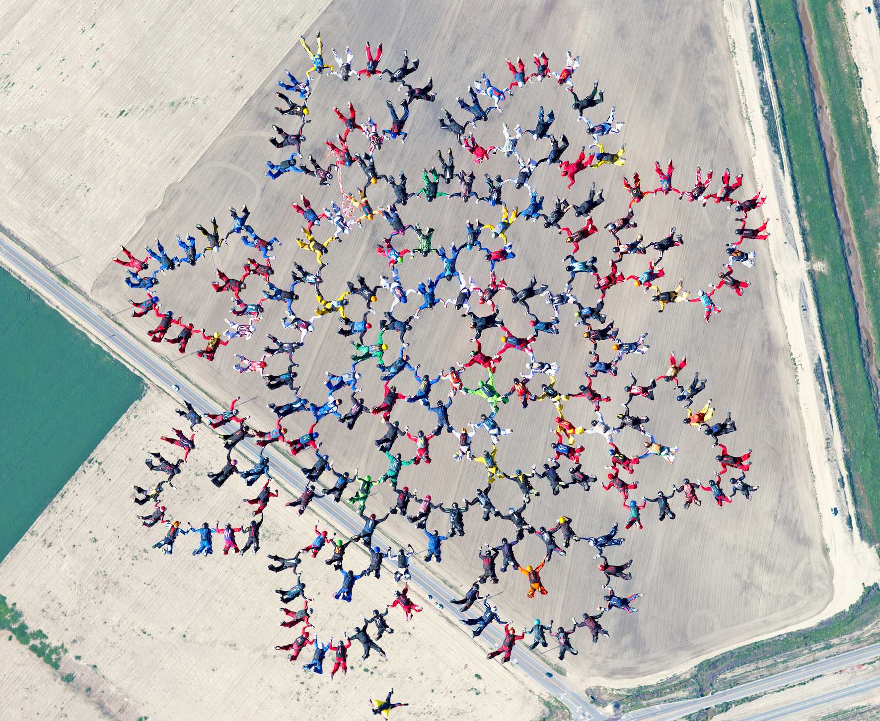 The second of three points of 202-way Sequential World Record