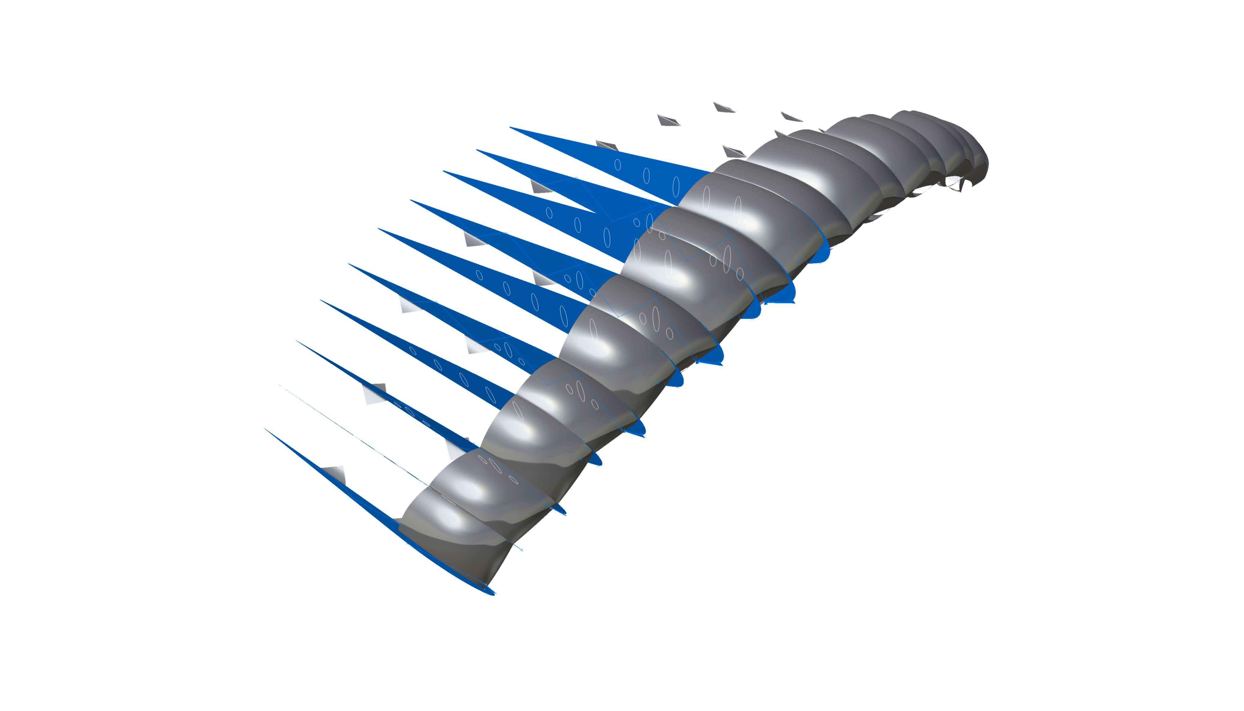 The split leading edge Powerband was pioneered with Petra