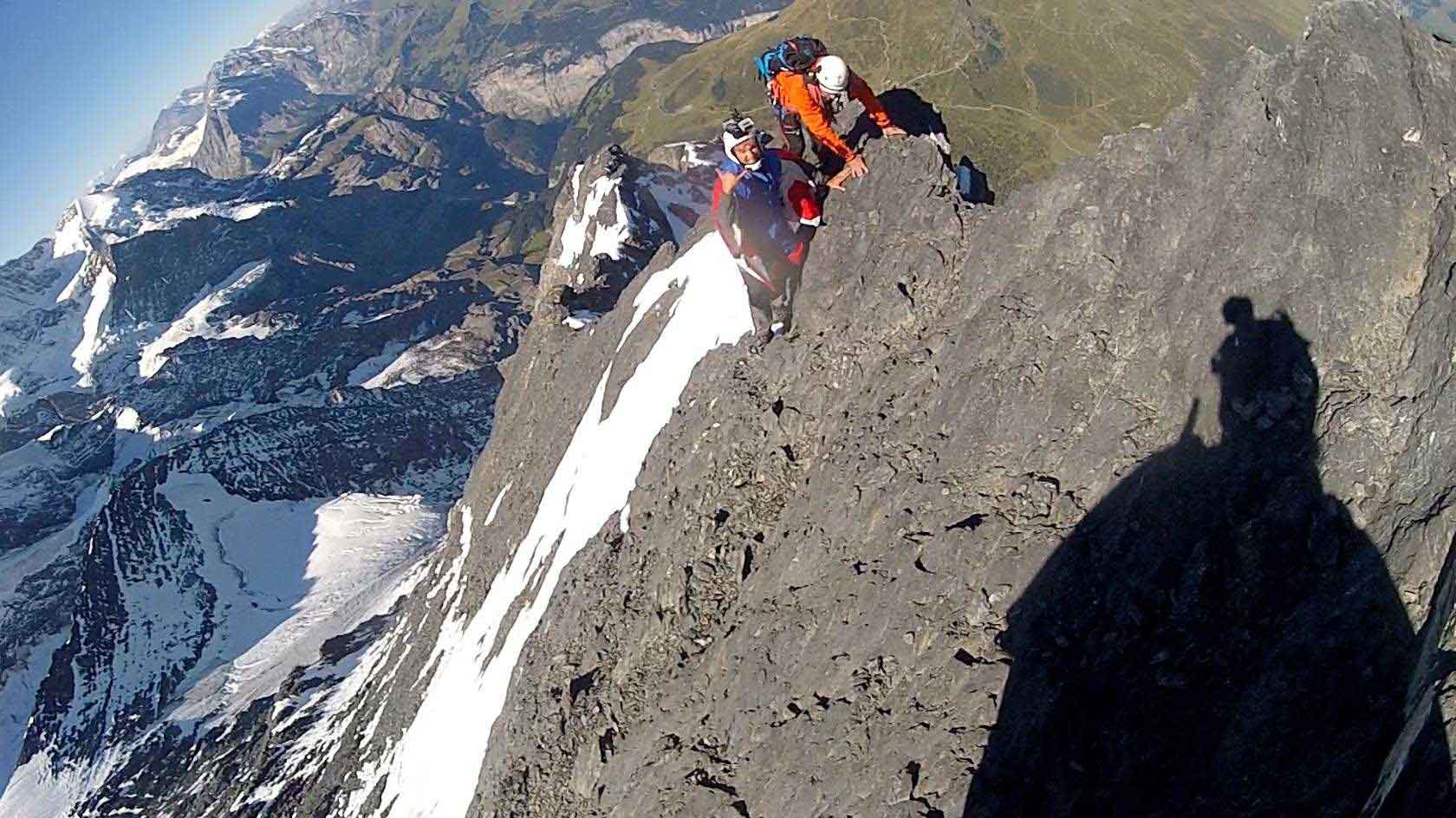 Nerve-wracking climb, scarier than the jump