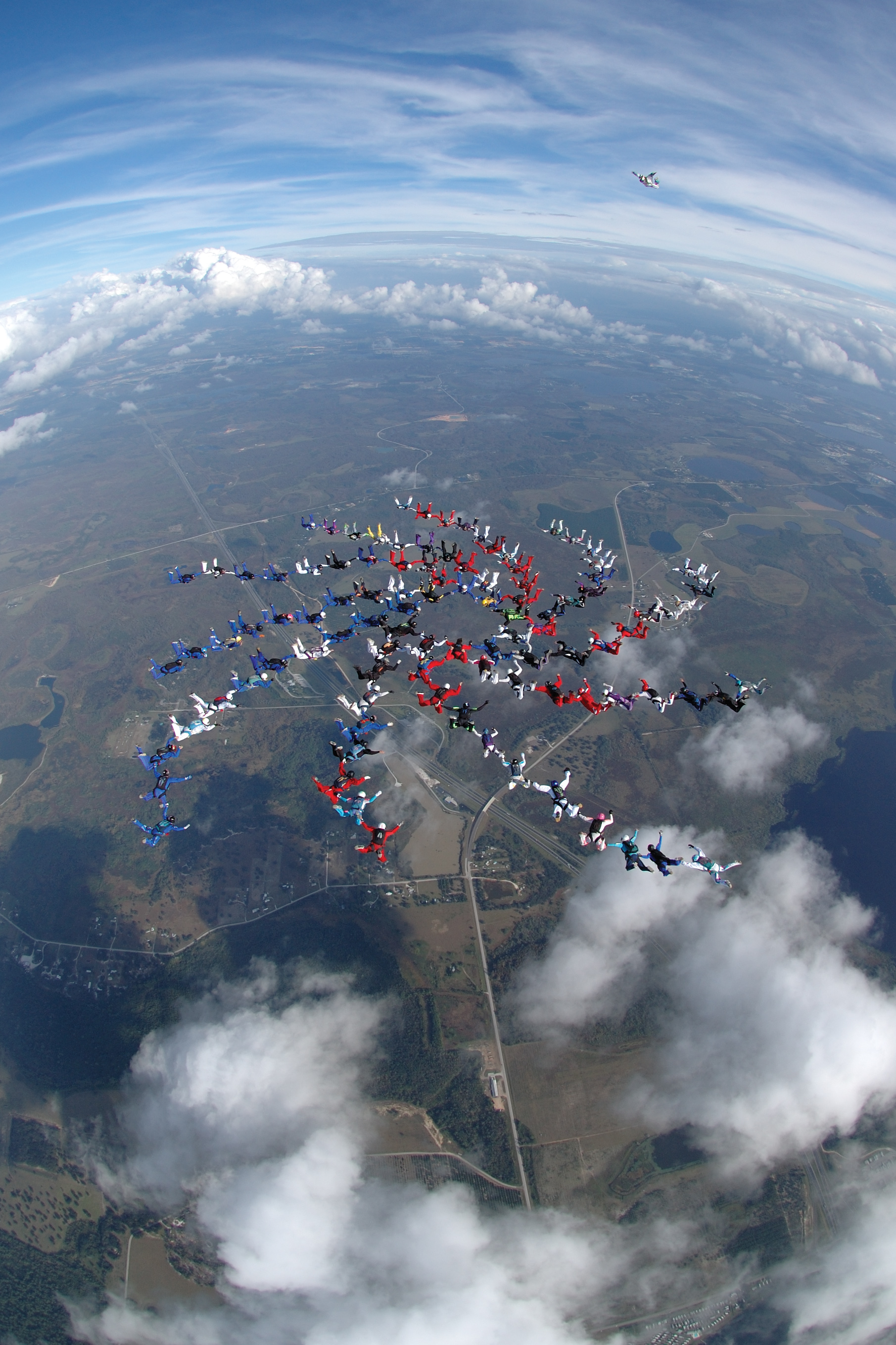 A Kaleidoscope 100-way stairstep jump