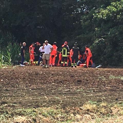 The crash scene