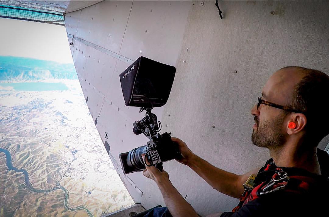 Mike, filming the first WOWS Wingsuit Championship