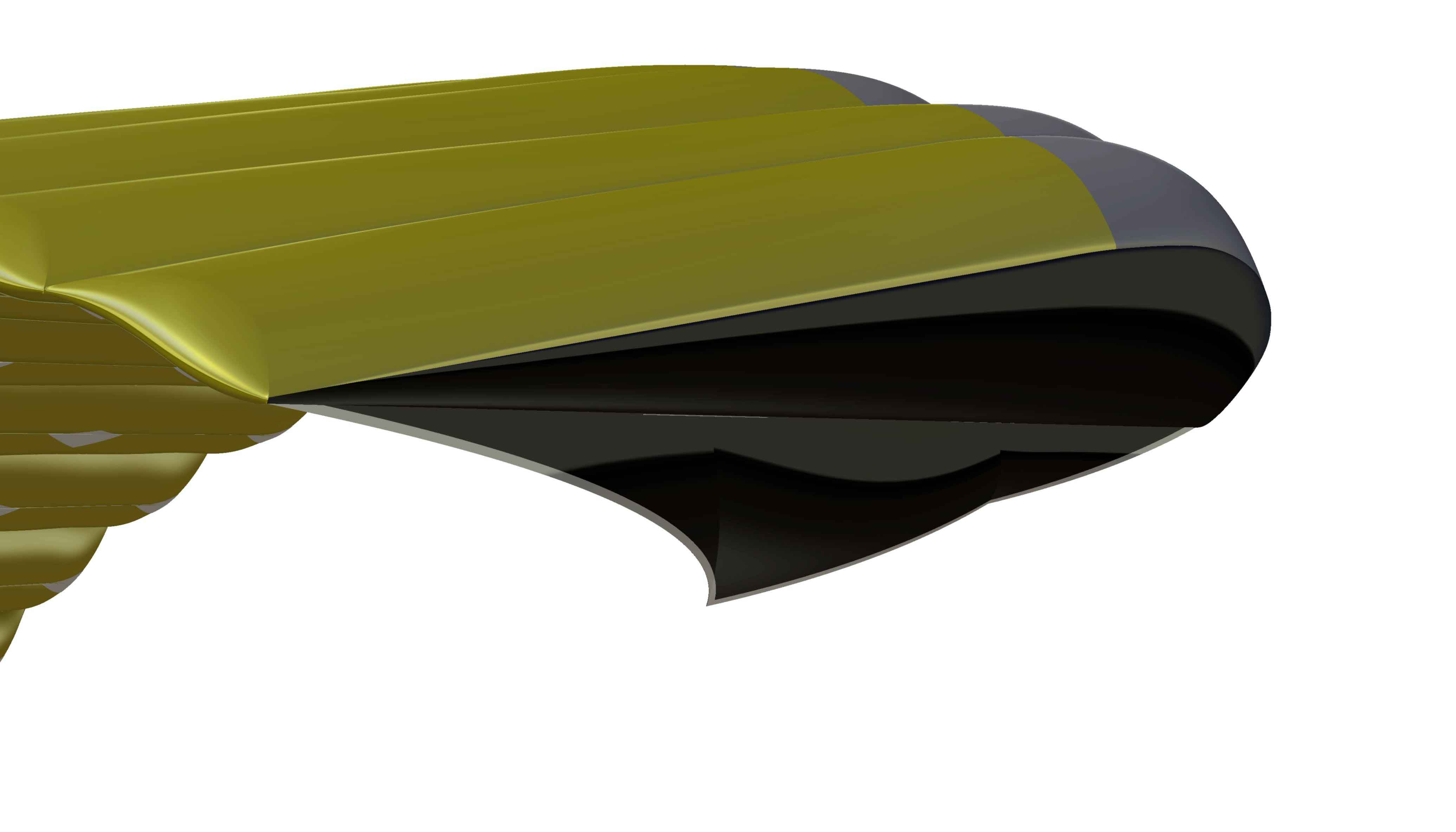 Tapered stabilizer for better aerodynamics