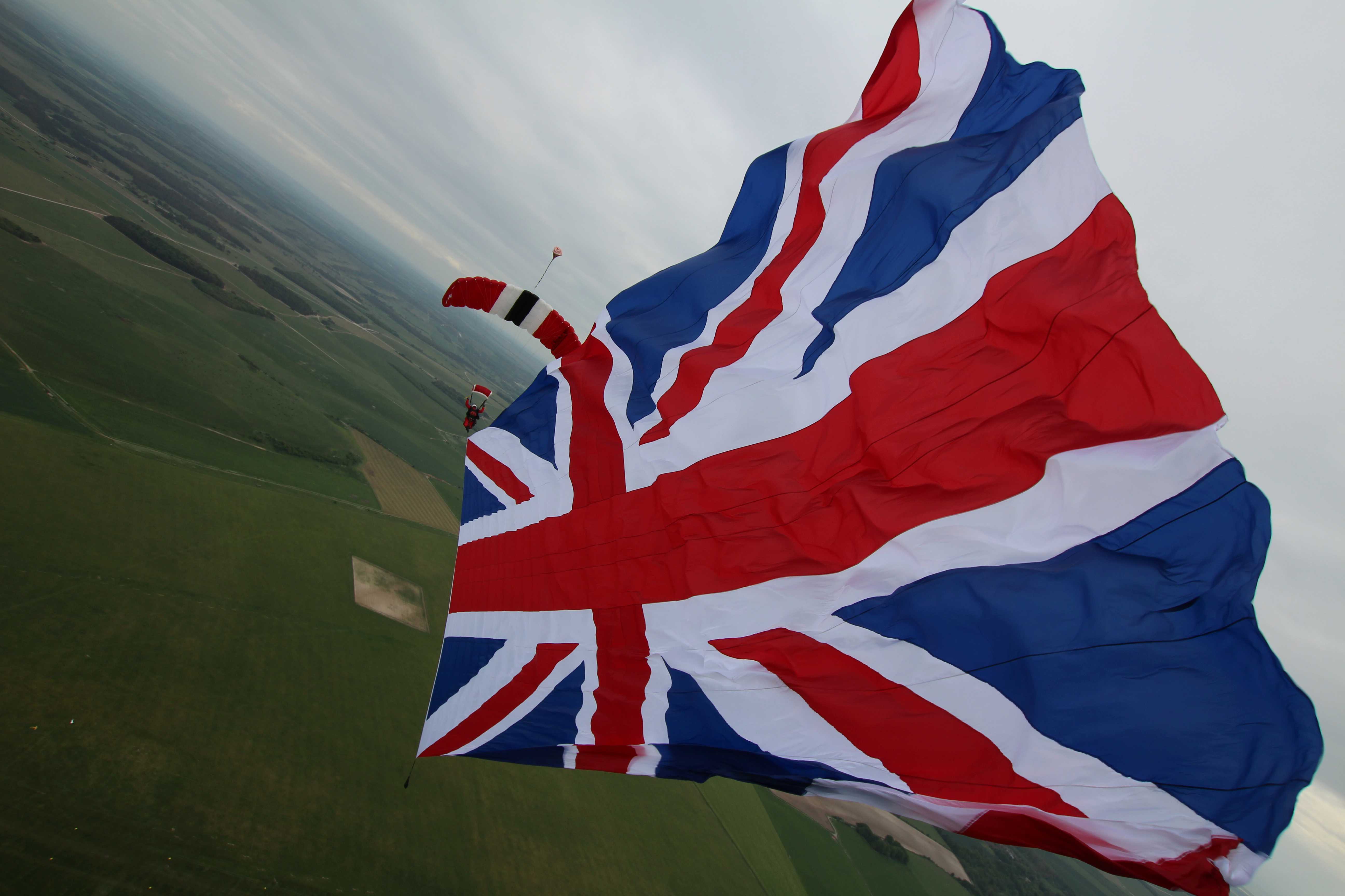 The opening ceremony flag was the size of a football field