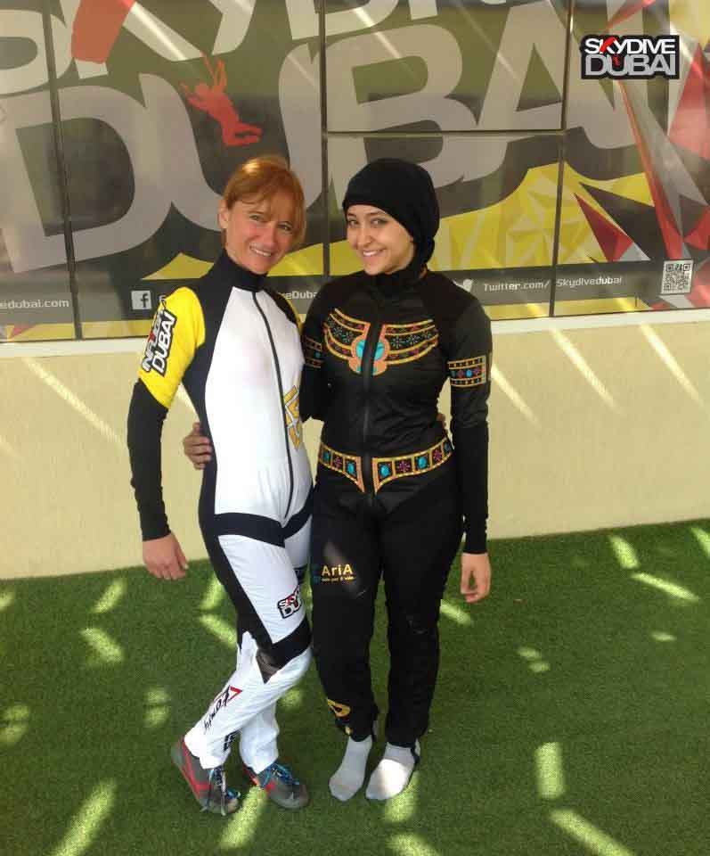 UAE Freestyle; Coach Stefania Martinengo & performer Nada Attiya