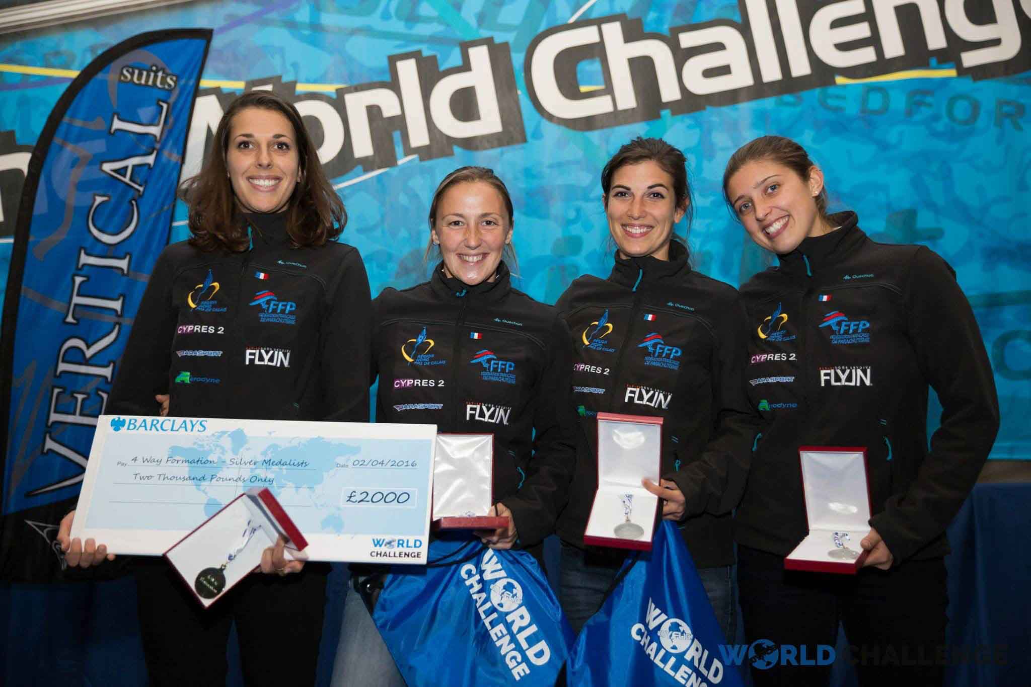 French Fly-In Girls take silver in Open Category, Bodyflight World Challenge, April 16