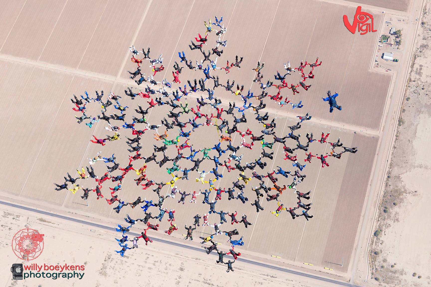 Third point, 217-way World Record