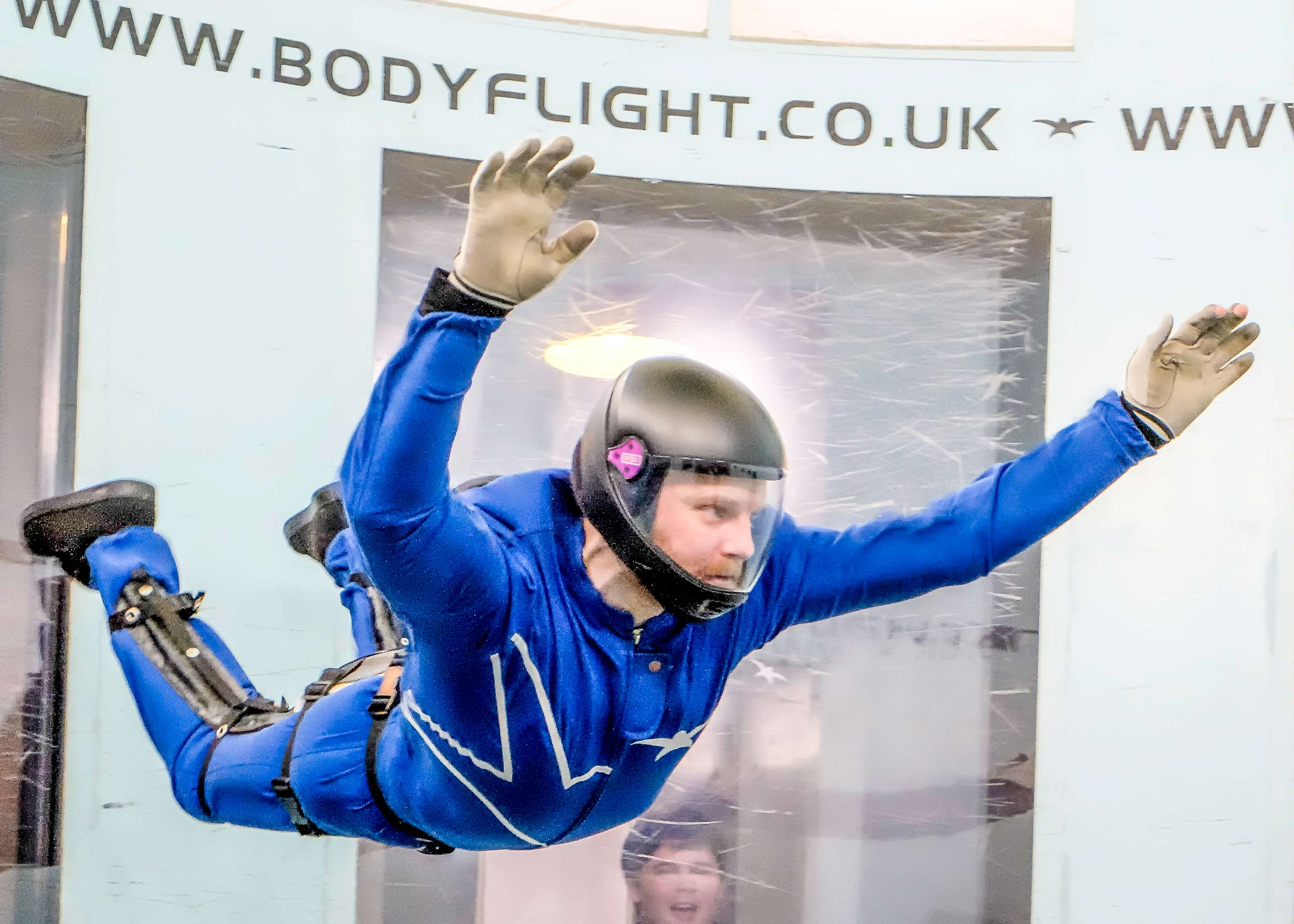 Ben, flying on his own!